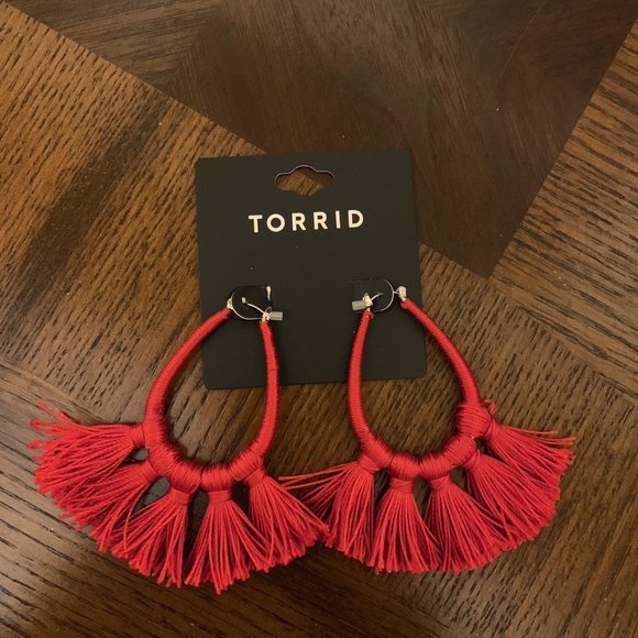torrid Jewelry - NWT Torrid Threadwrap Tassle Teardrop Earrings